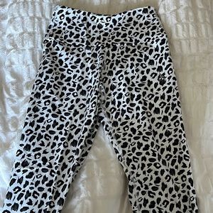 Ryderwear White Leopard Leggings